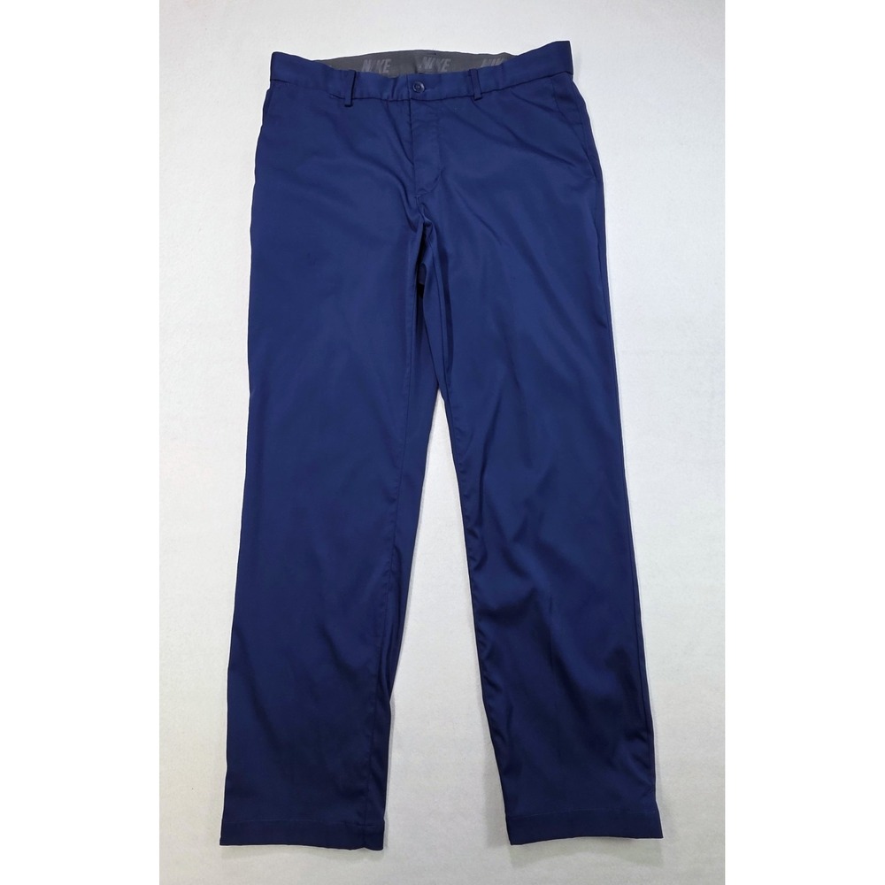 Nike Golf Pants‎ Mens 32x30 833194-410 Blue Stretch Chino Split Cuffs